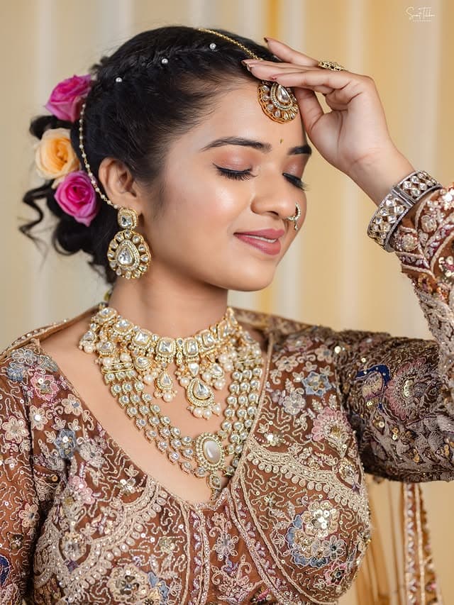 South Indian bridal glow