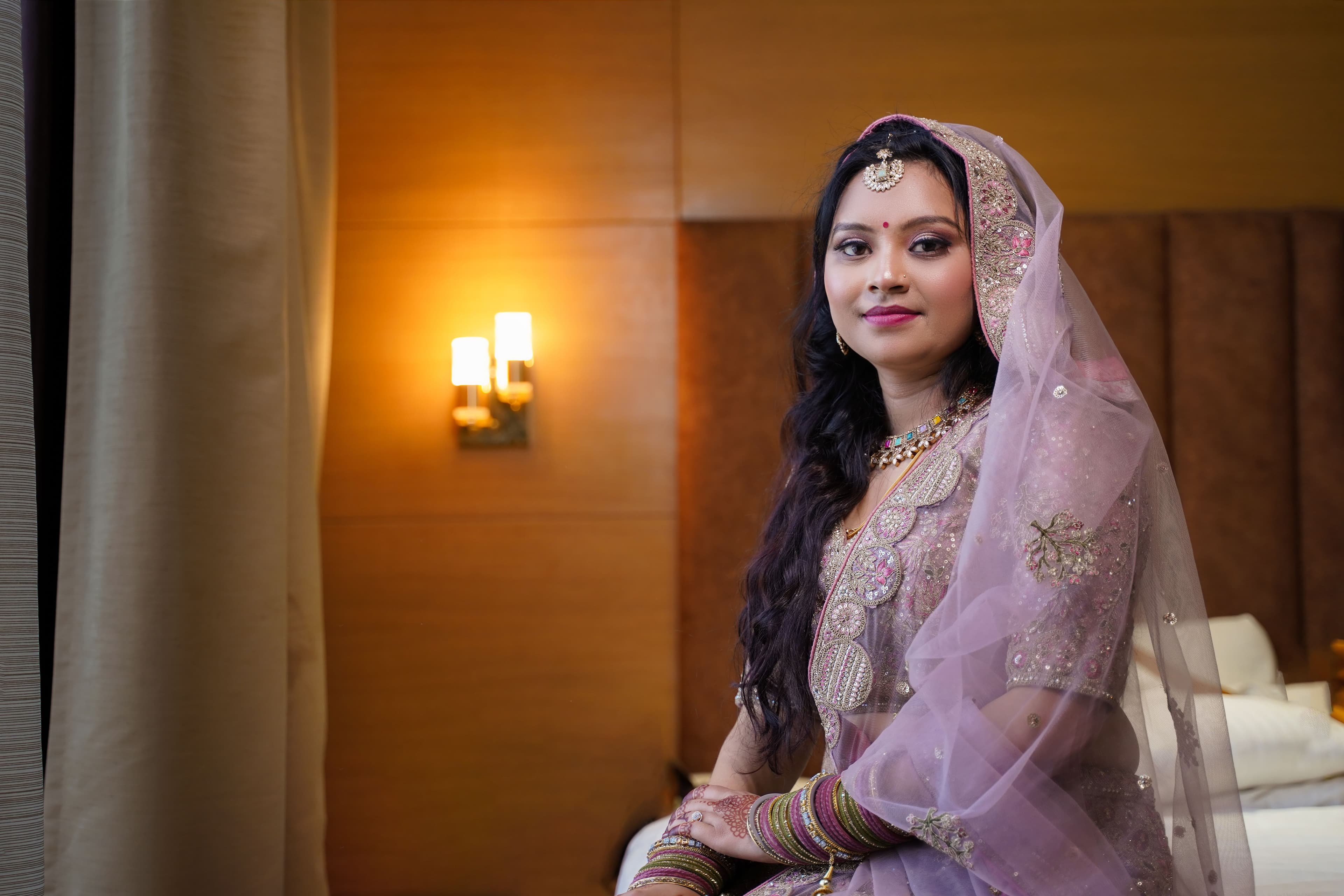 Bridal portrait — golden hour